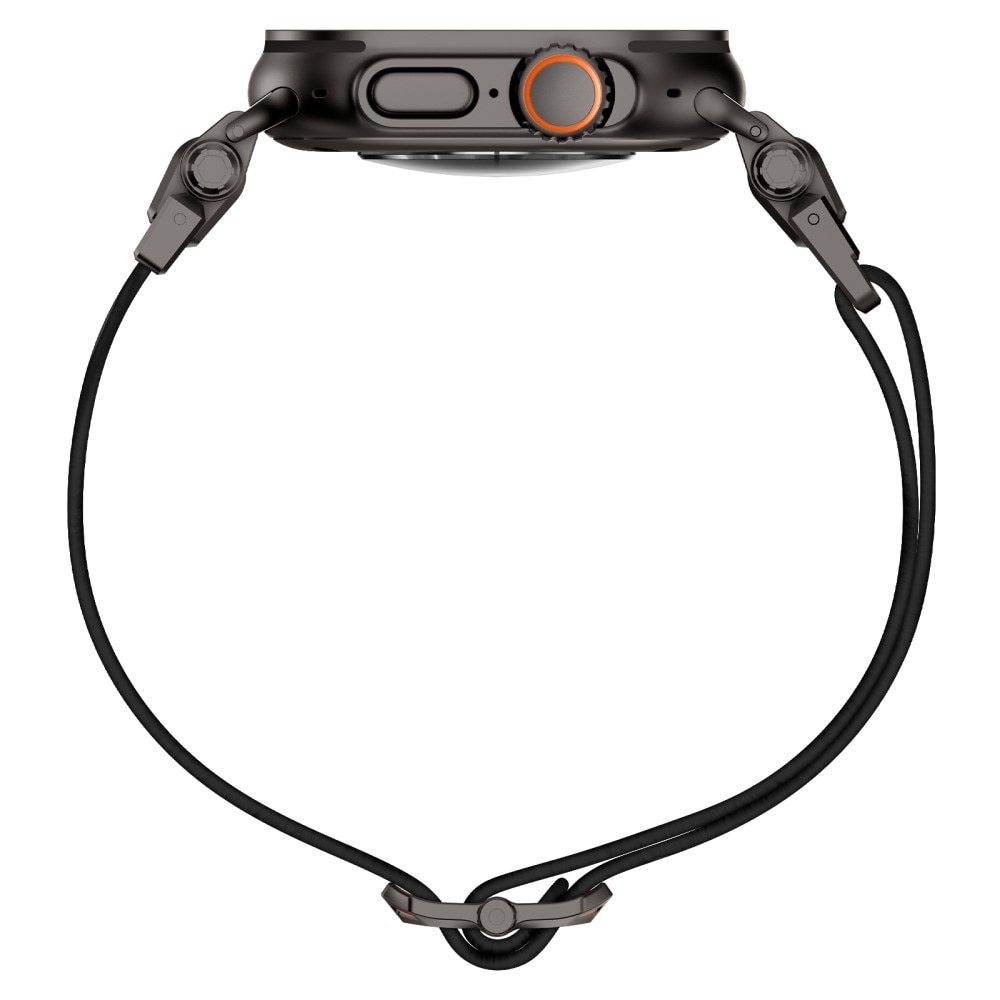 Nailonranneke Apple Watch Series 8 45mm Musta