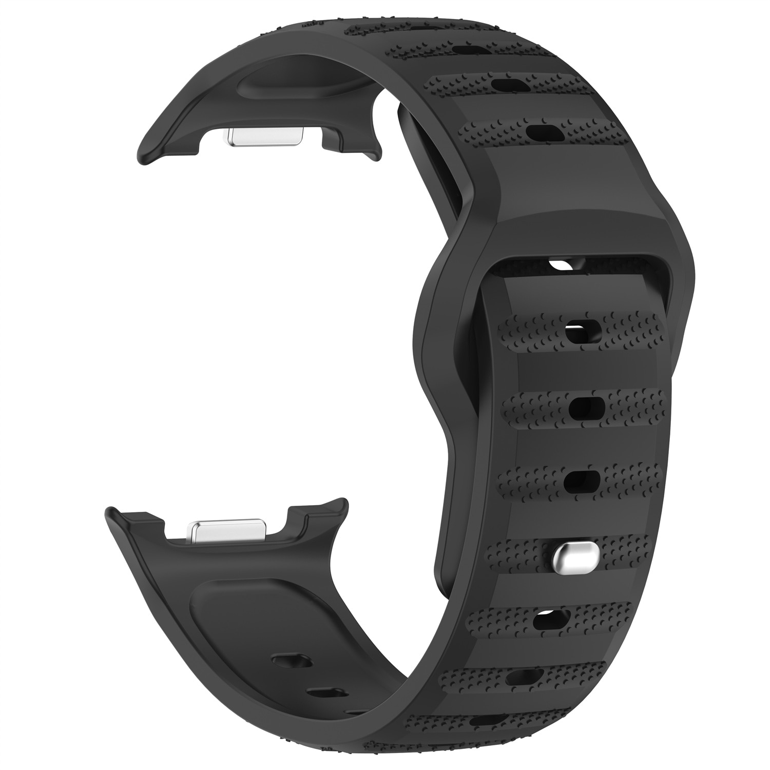 Silikoniranneke Samsung Galaxy Watch 8 40mm Musta