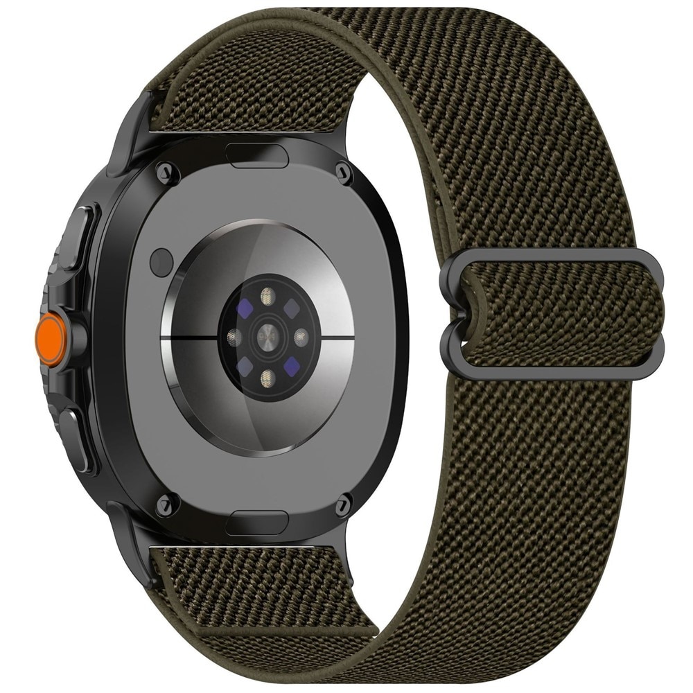 Nailonranneke Samsung Galaxy Watch 8 Classic Tummanvihreä