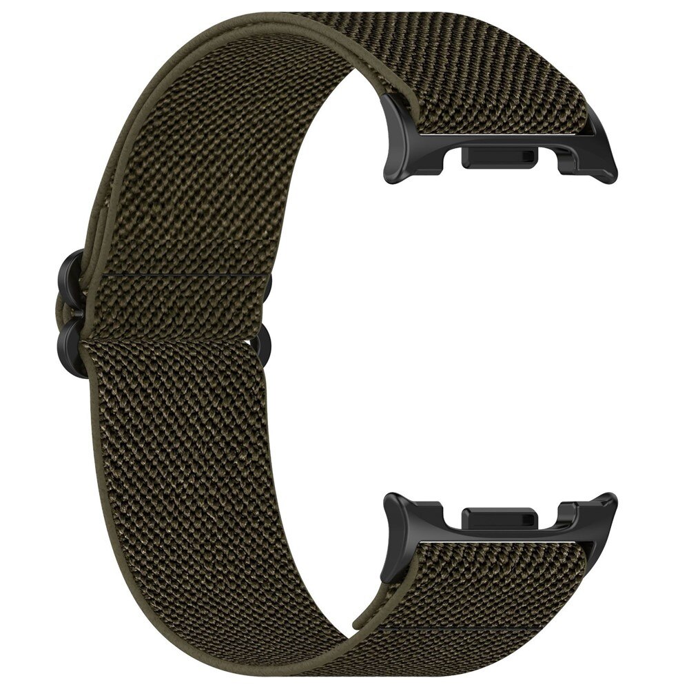 Nailonranneke Samsung Galaxy Watch 8 Classic Tummanvihreä