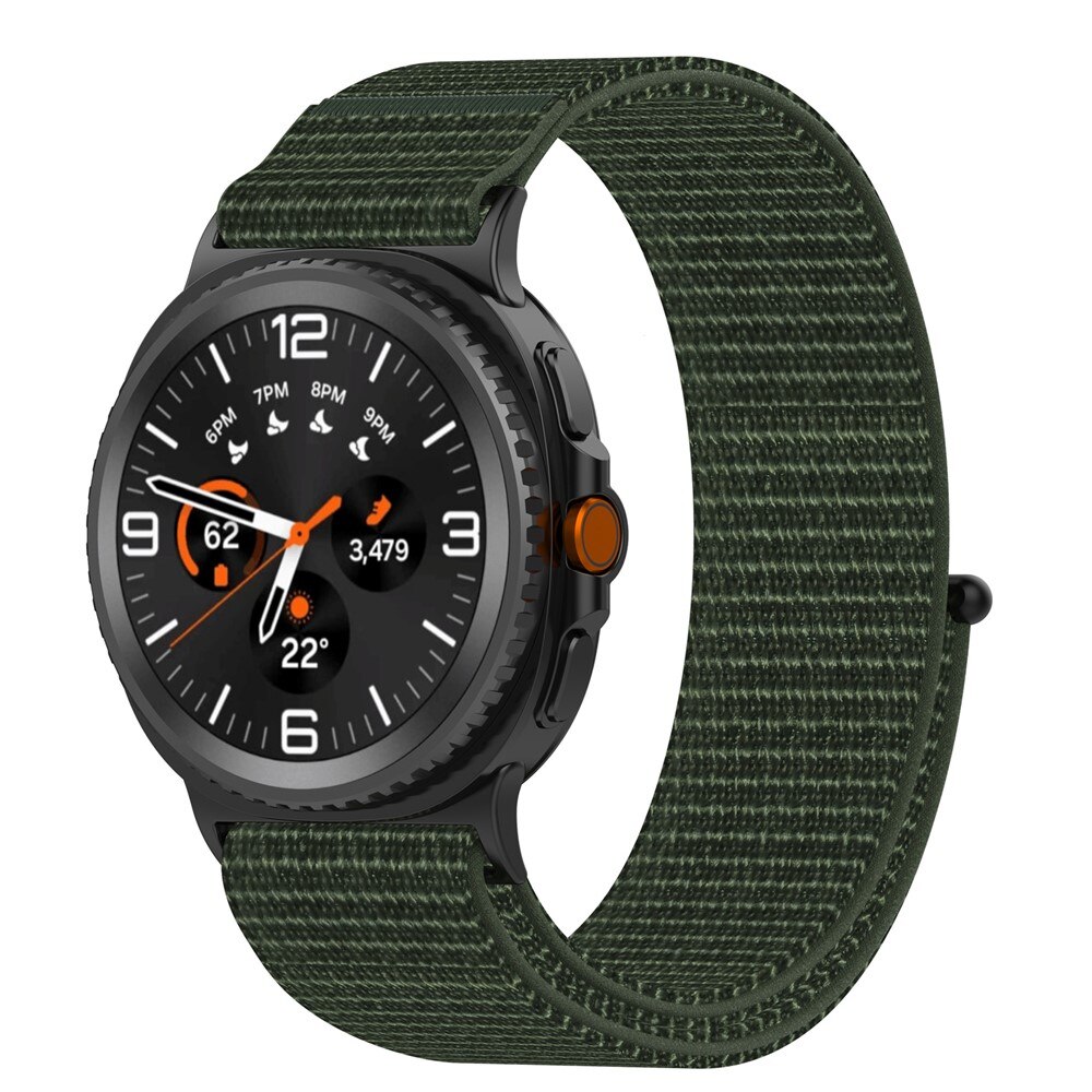 Nailonranneke Samsung Galaxy Watch 8 44mm Vihreä