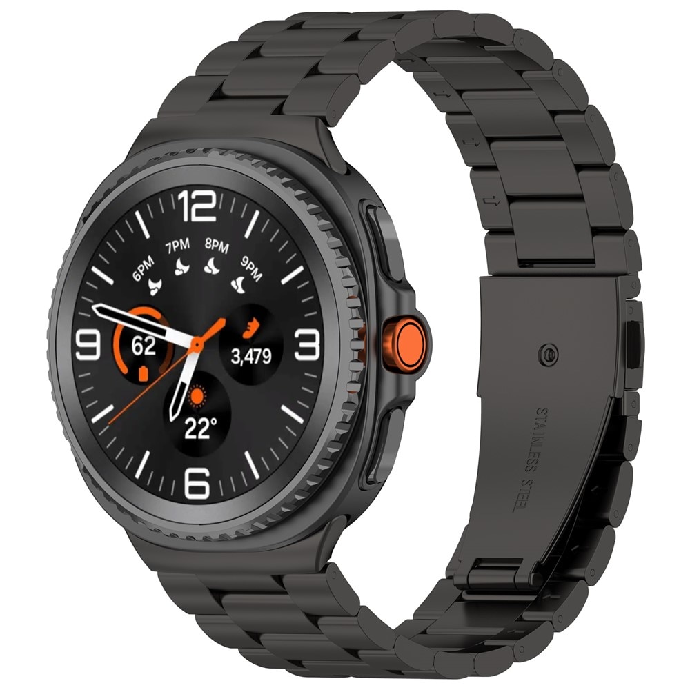 Metalliranneke Samsung Galaxy Watch 8 Classic Musta