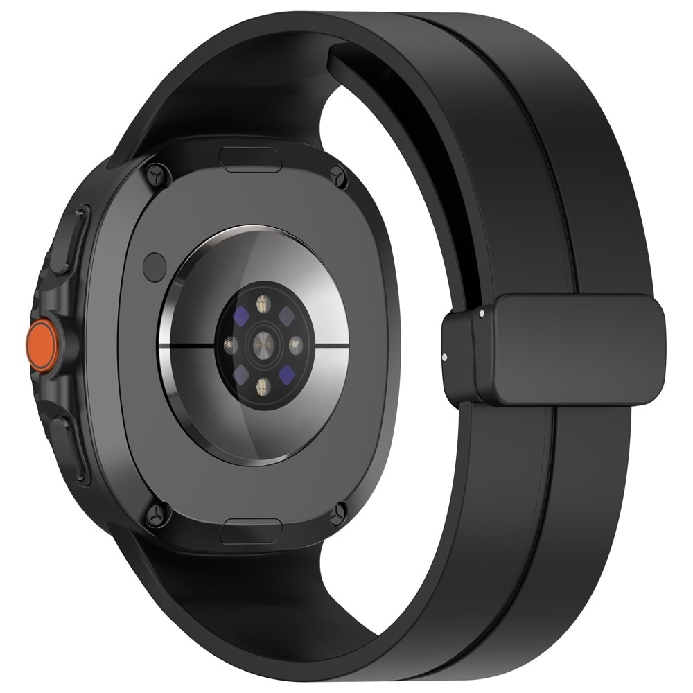 Silikoniranneke Samsung Galaxy Watch 8 44mm Musta