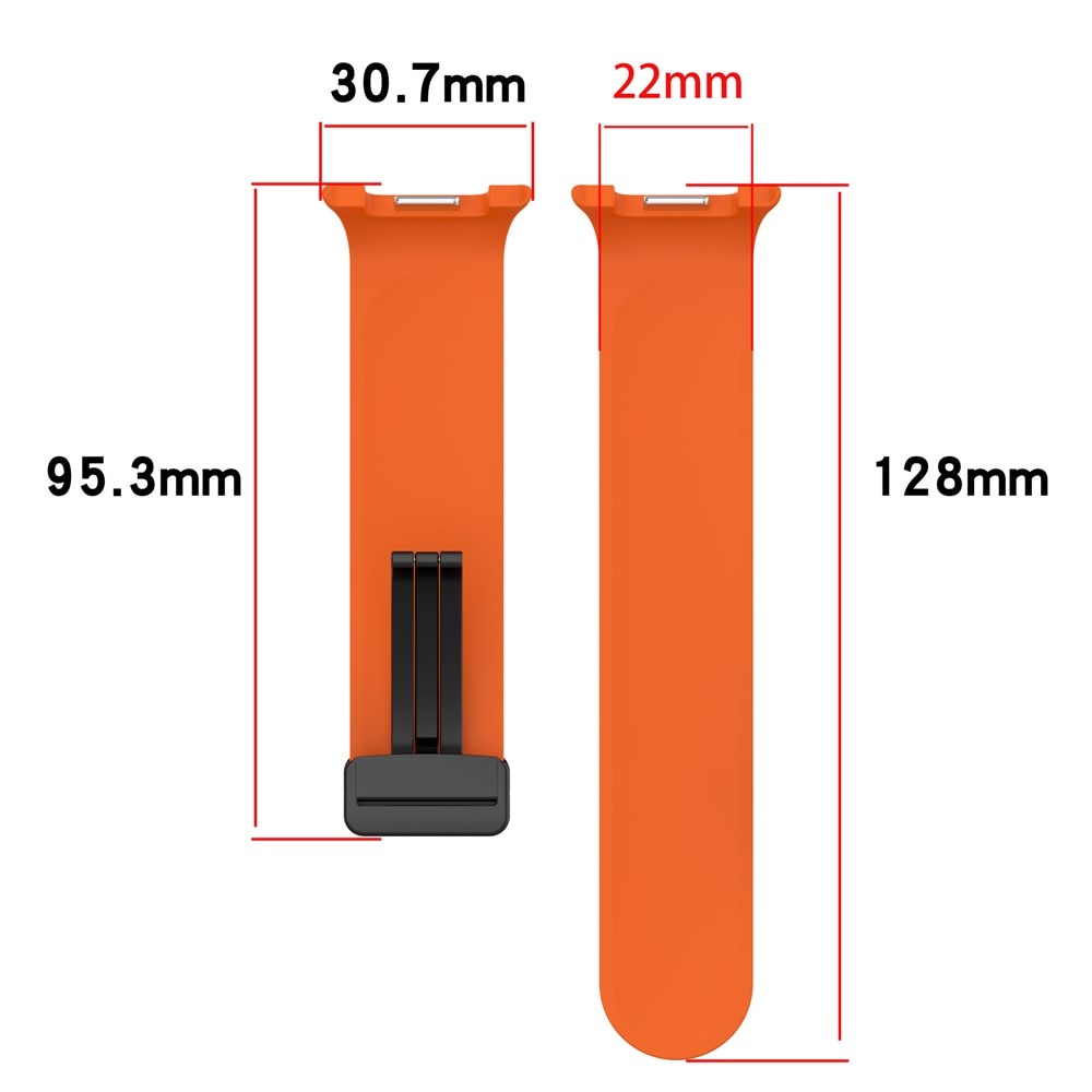 Silikoniranneke Samsung Galaxy Watch 8 44mm Musta