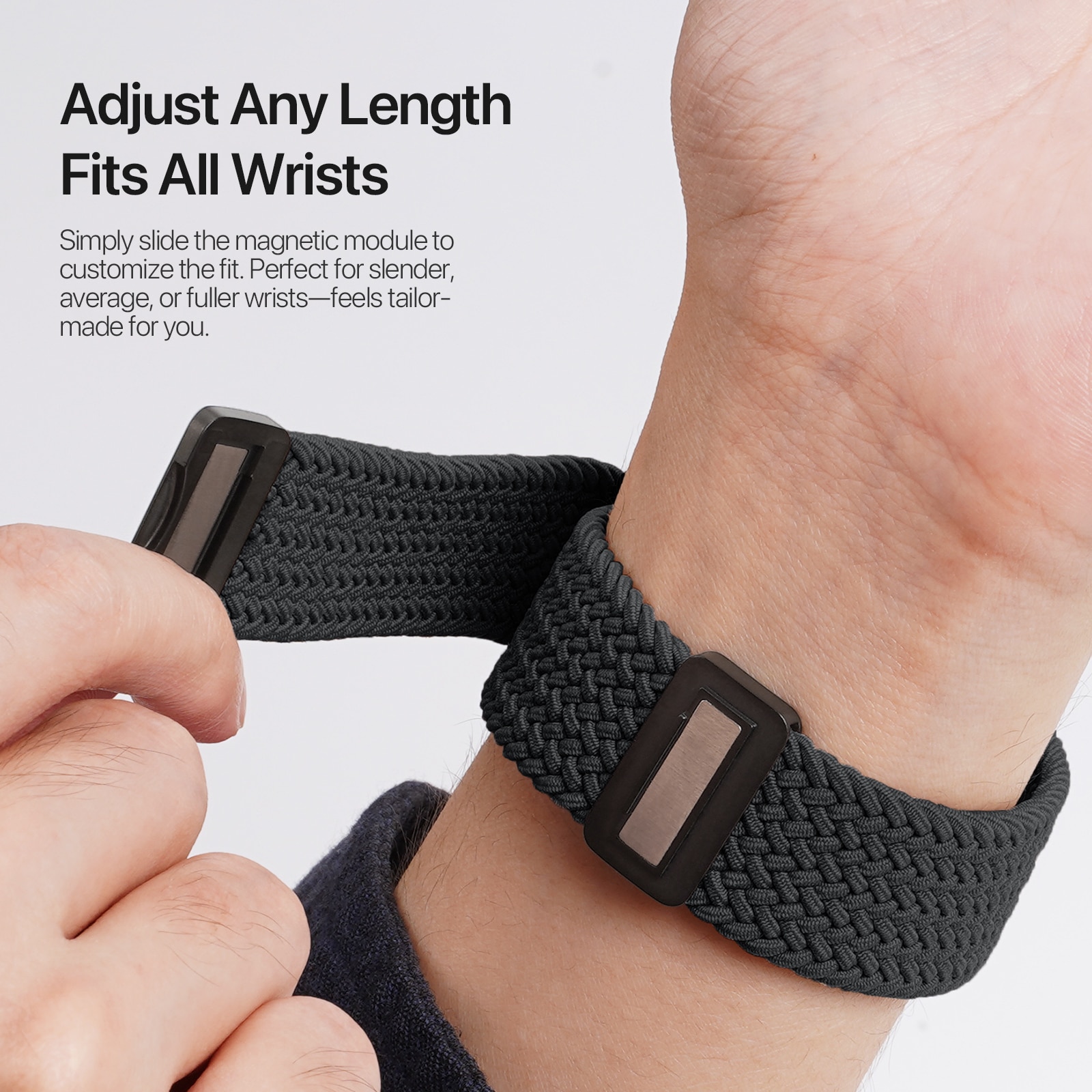 Nylon Woven Ranneke Apple Watch Series 4-6 44mm Navy