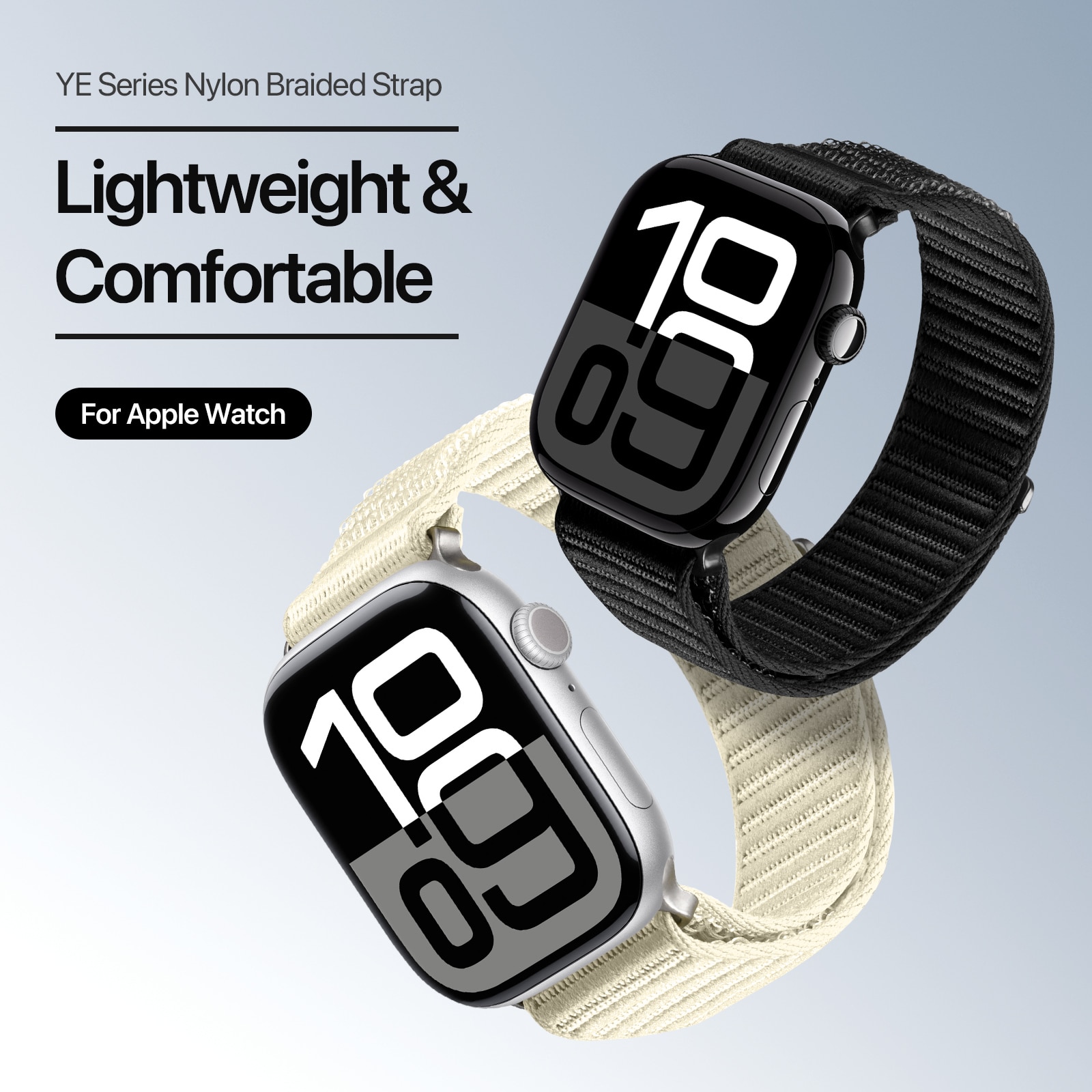 Nylon Ranneke Apple Watch Series 1-3 38mm Valkoinen