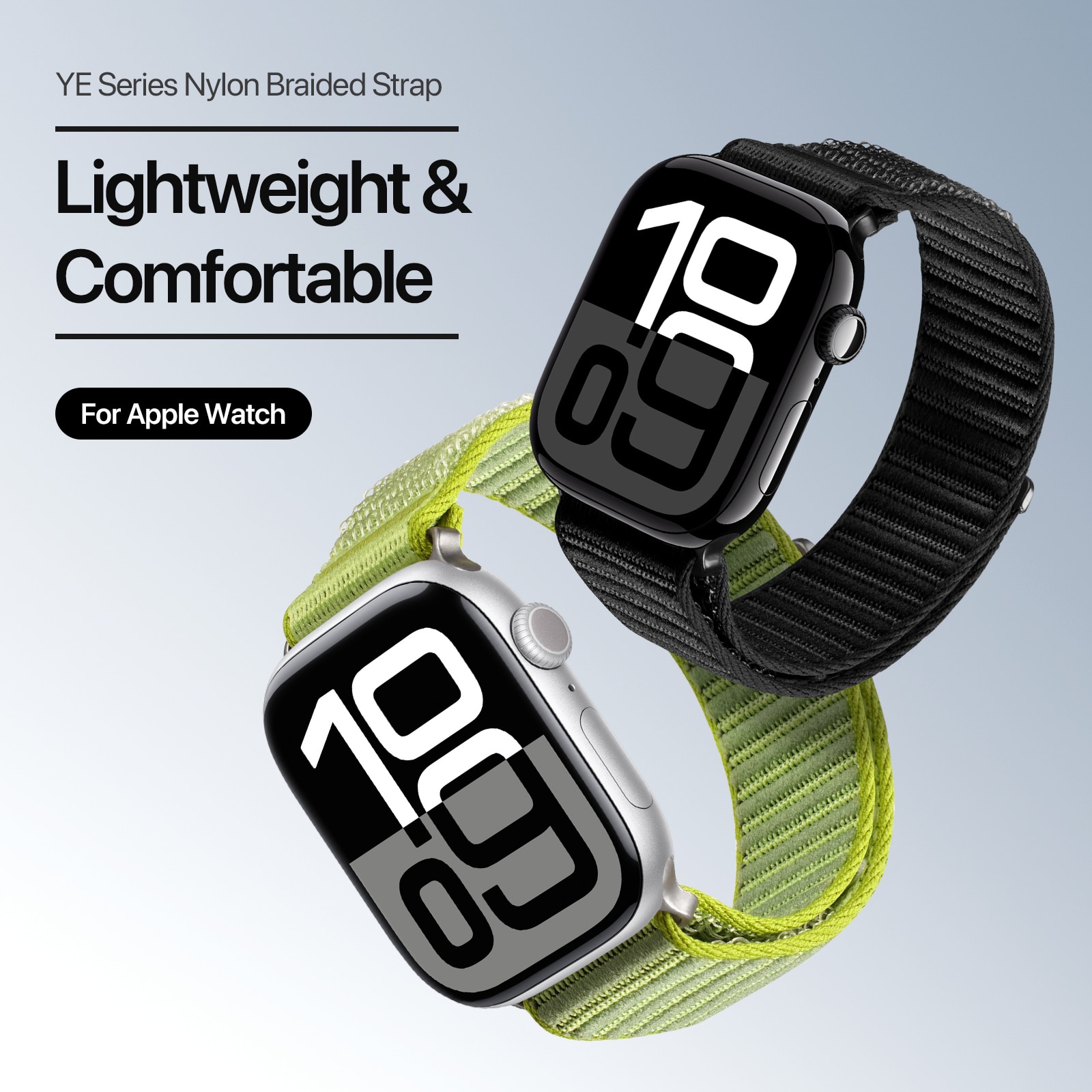 Nylon Ranneke Apple Watch Ultra 49mm 1st Gen Musta