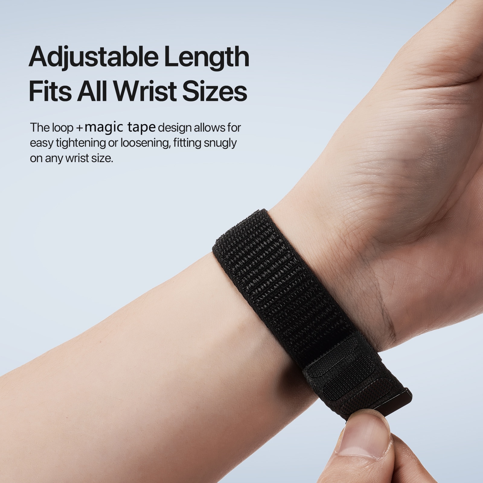 Nylon Ranneke Apple Watch Ultra 49mm 1st Gen Musta
