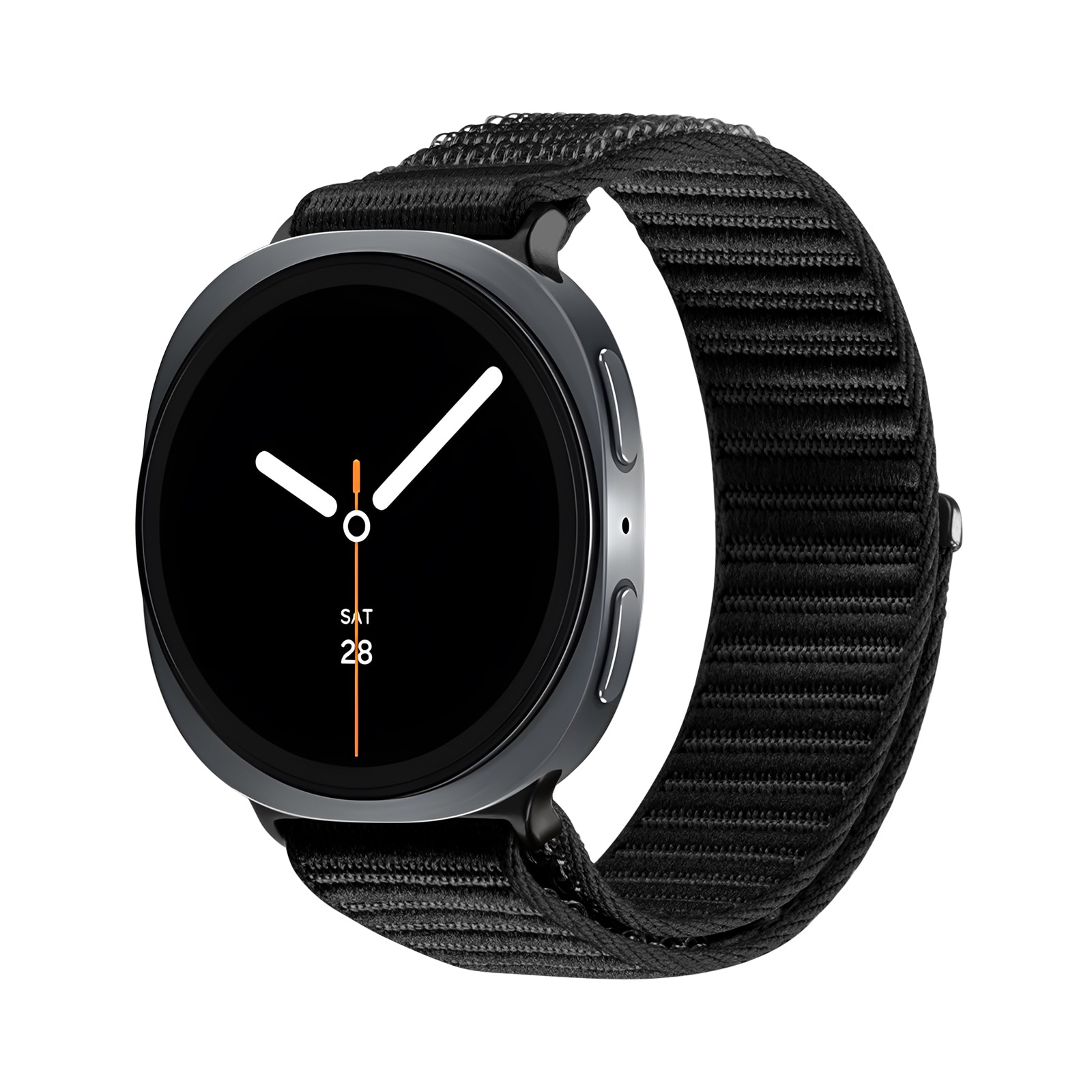 Nylon Ranneke Samsung Galaxy Watch 8 40mm Musta