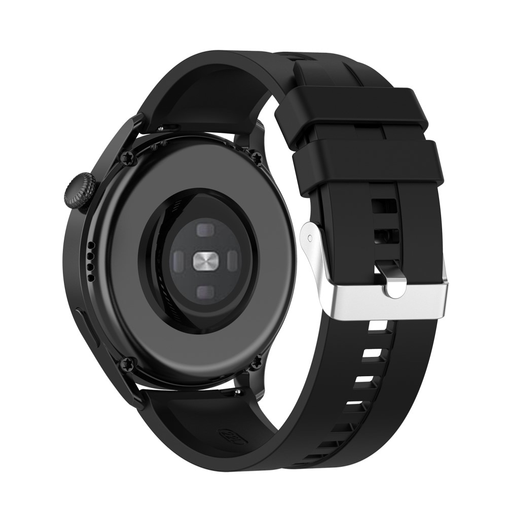 Silikoniranneke Huawei Watch 3/Watch 3 Pro Musta