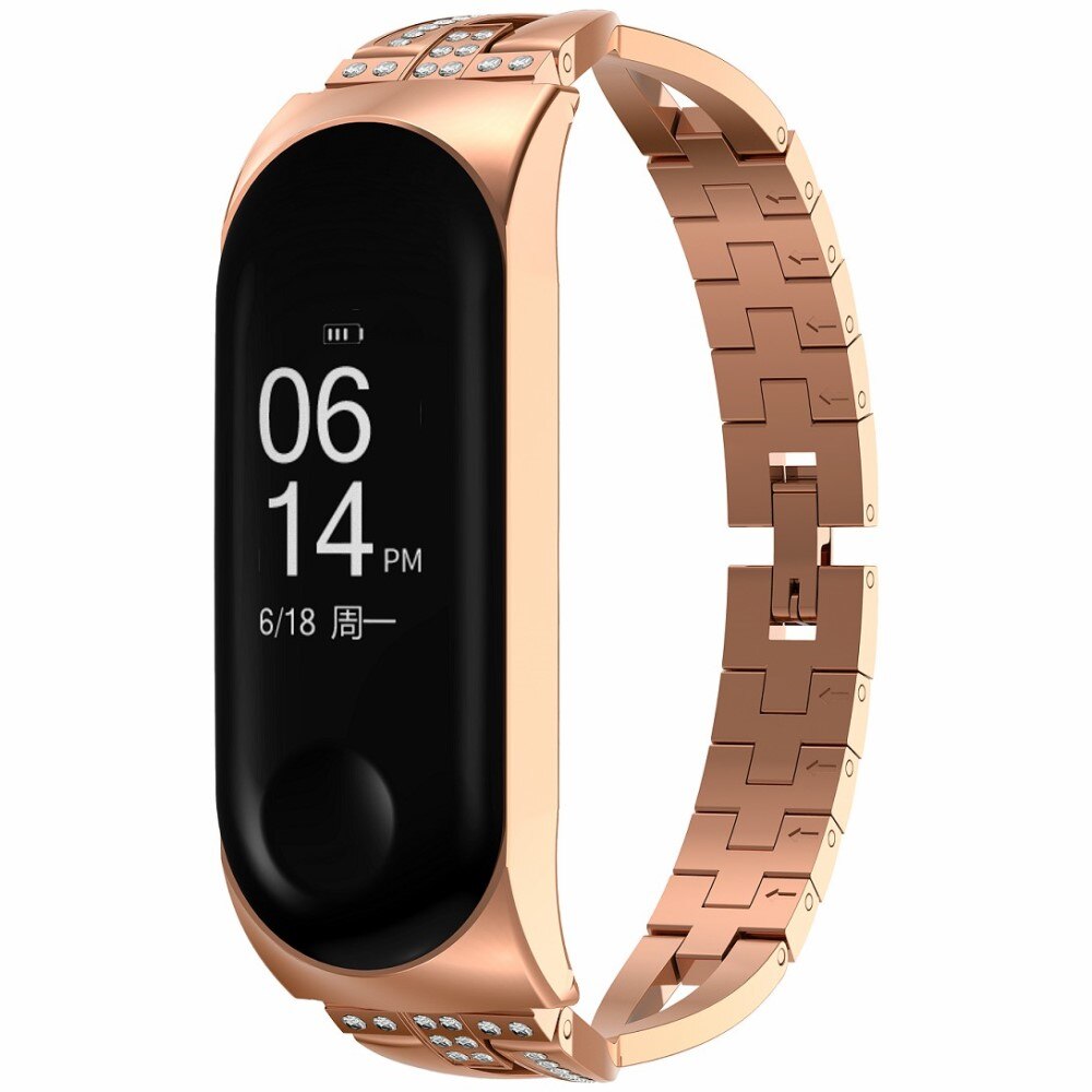 Crystal Bracelet Xiaomi Mi Band 3/4 ruusukulta