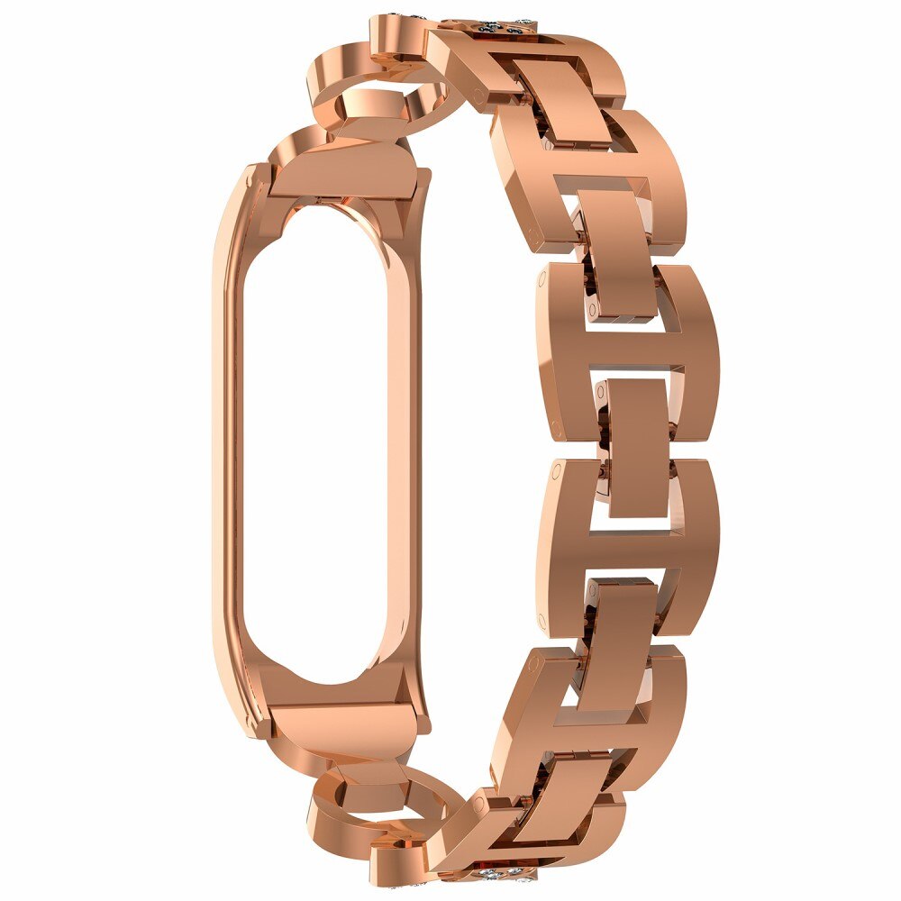 Rhinestone Bracelet Xiaomi Mi Band 5/6 Rose Gold