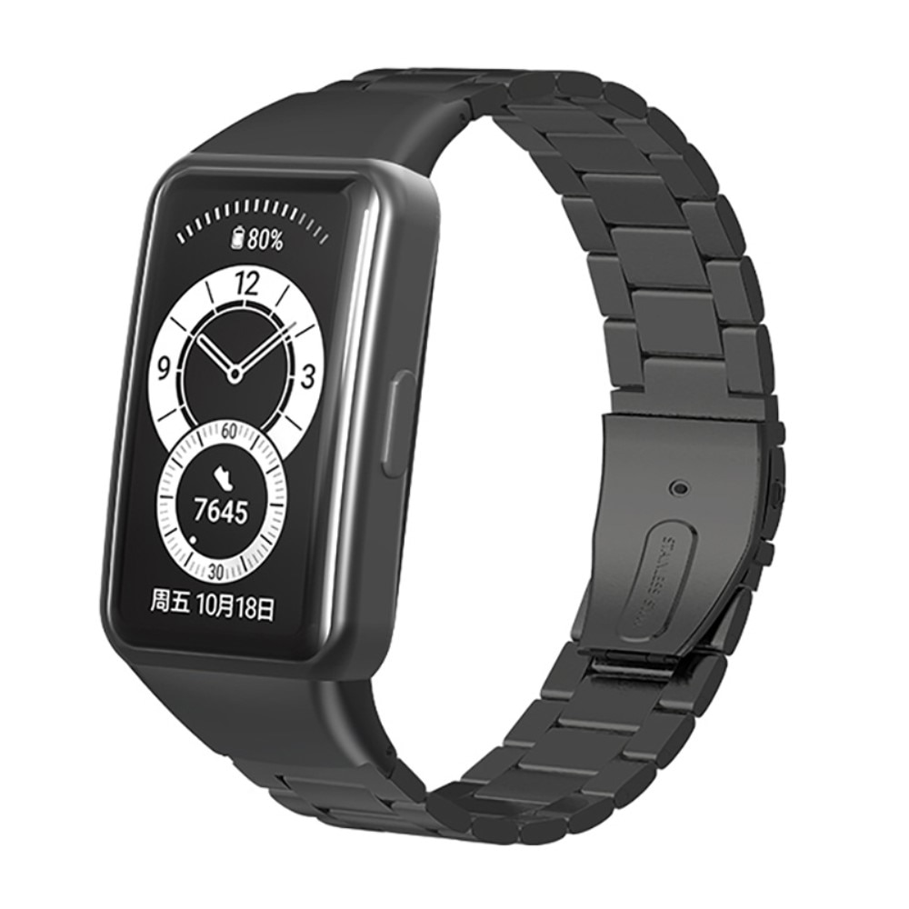 Metalliranneke Huawei Band 6 Musta