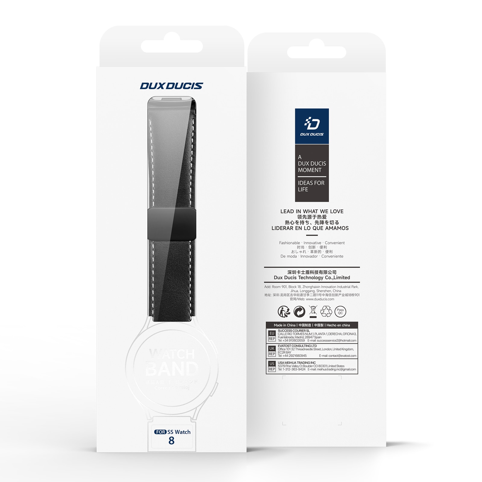 Nahkaranneke Samsung Galaxy Watch 8 Classic Musta
