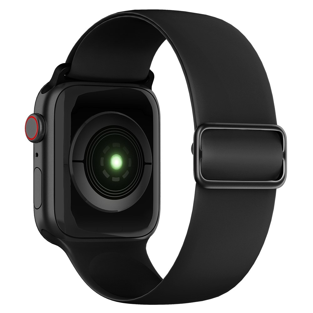 Apple Watch 44mm Silikoniranneke Musta