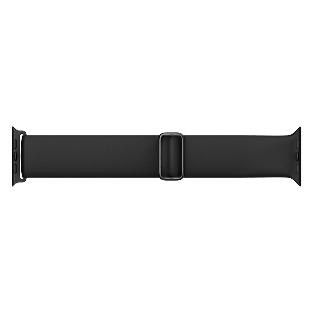 Apple Watch 44mm Silikoniranneke Musta