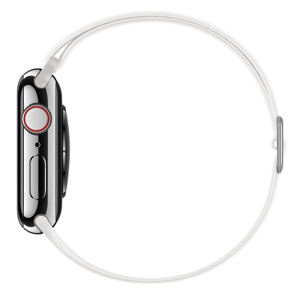 Apple Watch 41mm Series 7 Silikoniranneke valkoinen