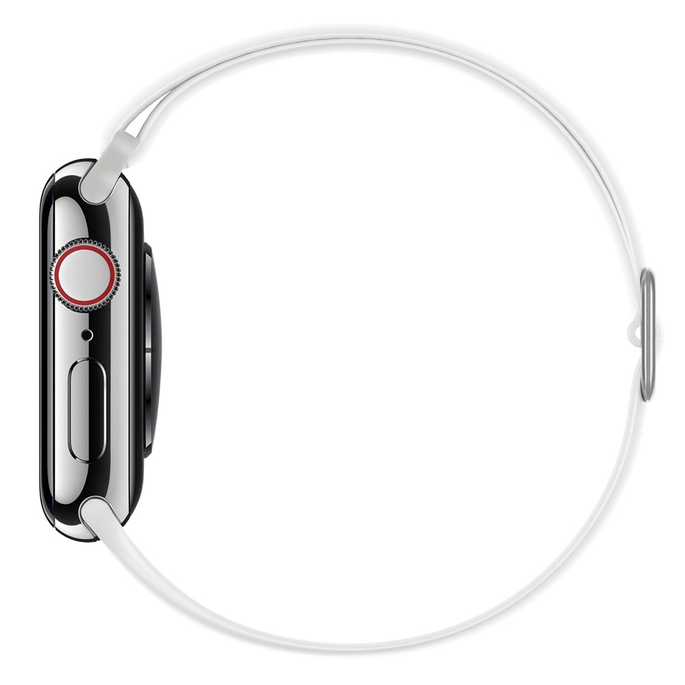 Apple Watch 42mm Silikoniranneke valkoinen