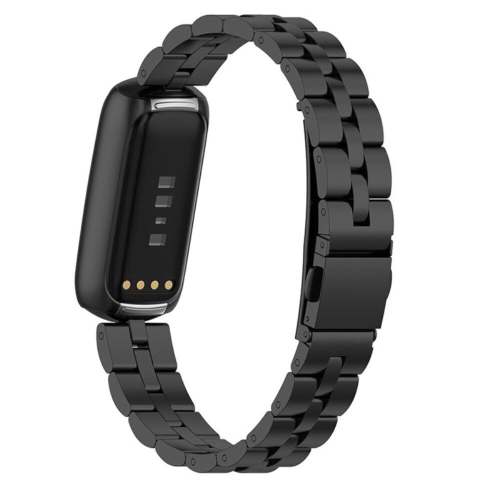 Metalliranneke Fitbit Luxe musta