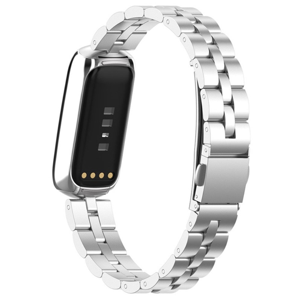 Metalliranneke Fitbit Luxe hopea