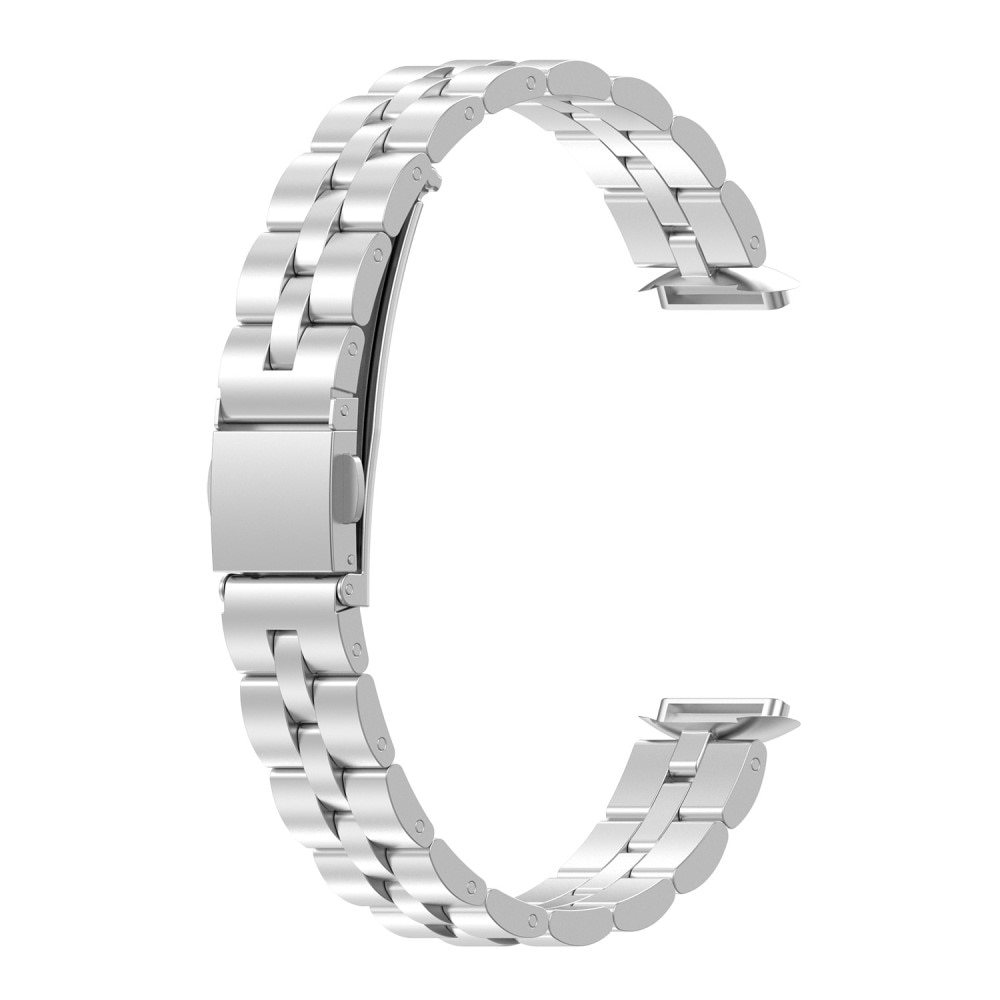 Metalliranneke Fitbit Luxe hopea