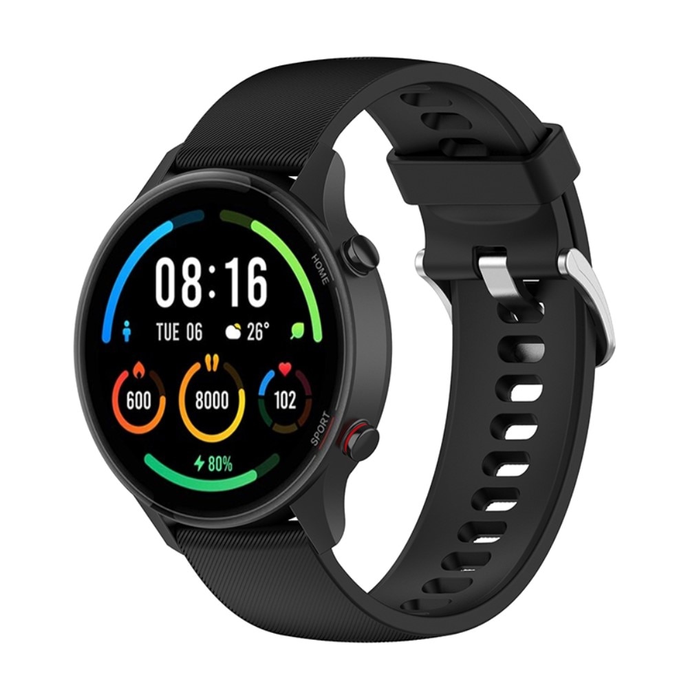 Silikoniranneke Xiaomi Mi Watch musta