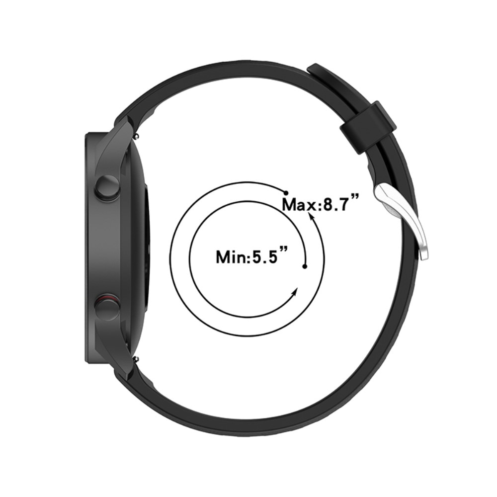 Silikoniranneke Xiaomi Mi Watch musta
