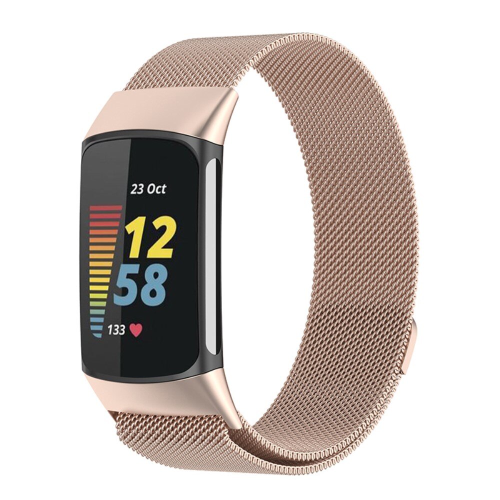 Ranneke Milanese Fitbit Charge 5 samppanja kulta