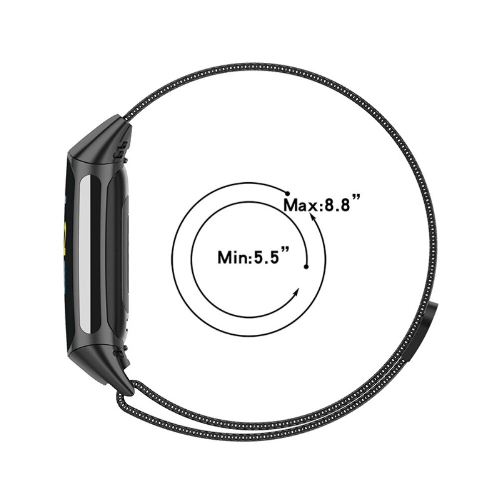 Ranneke Milanese Fitbit Charge 5 Ruusukulta