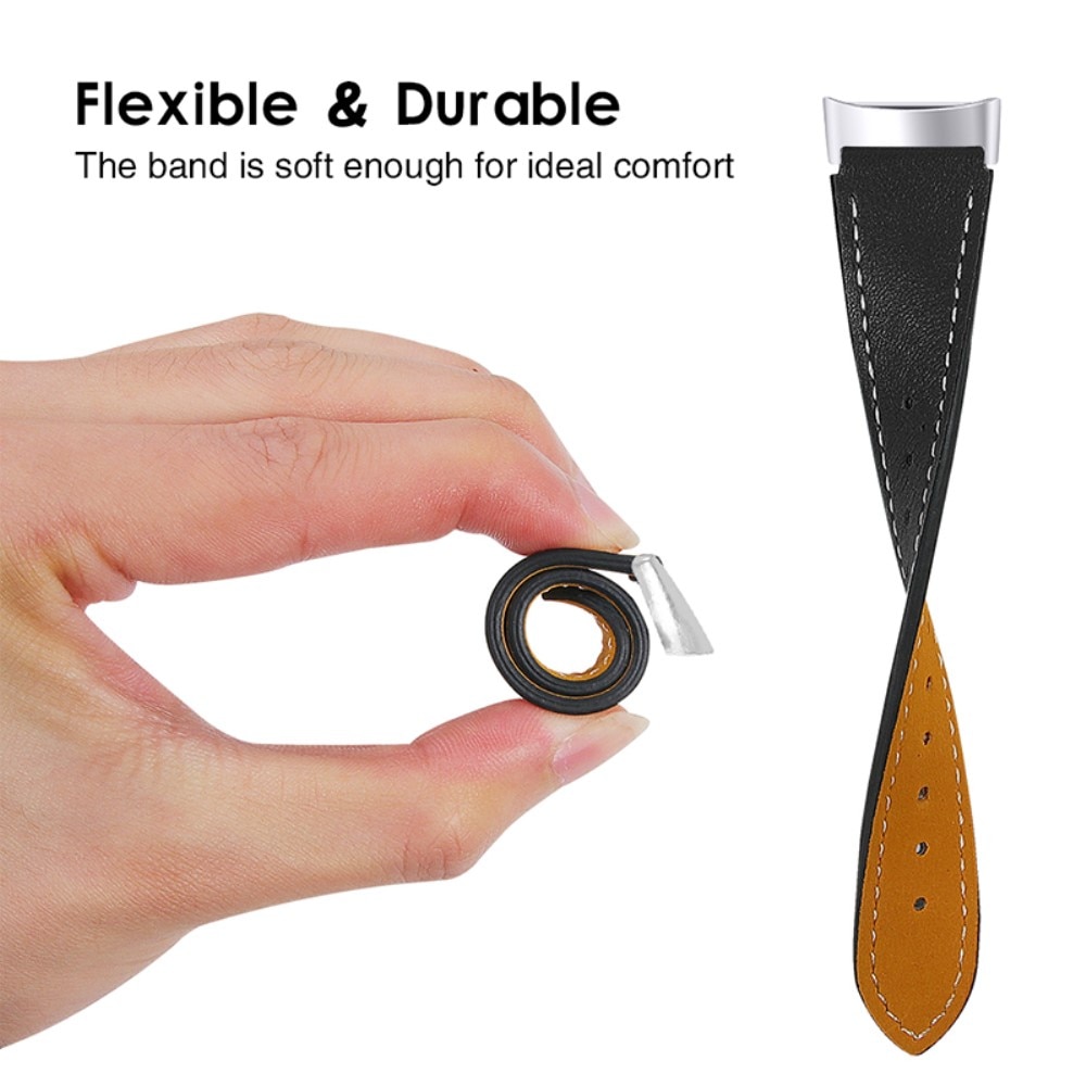 Nahkaranneke Fitbit Charge 6 musta
