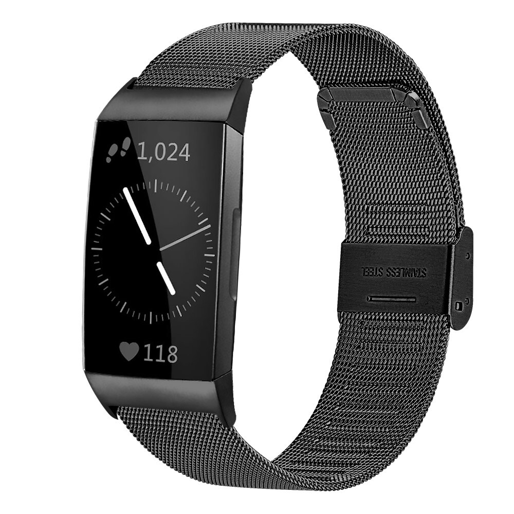 fitbit with mesh band