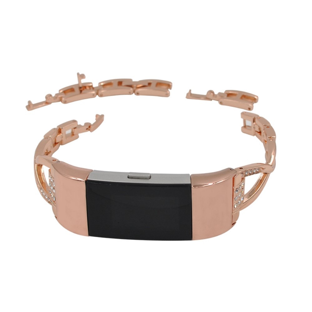 Crystal Bracelet Garmin Fitbit Charge 6 Rose gold