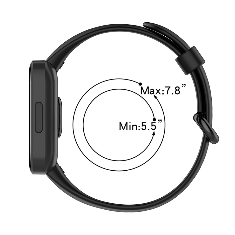Silikoniranneke Xiaomi Redmi Watch 2/2 Lite musta