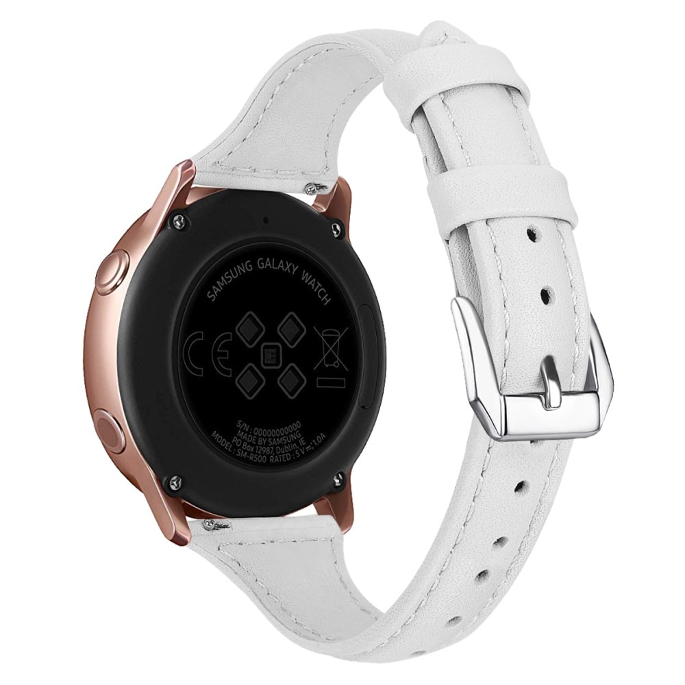 Slim Nahkaranneke Garmin Vivoactive 5 valkoinen