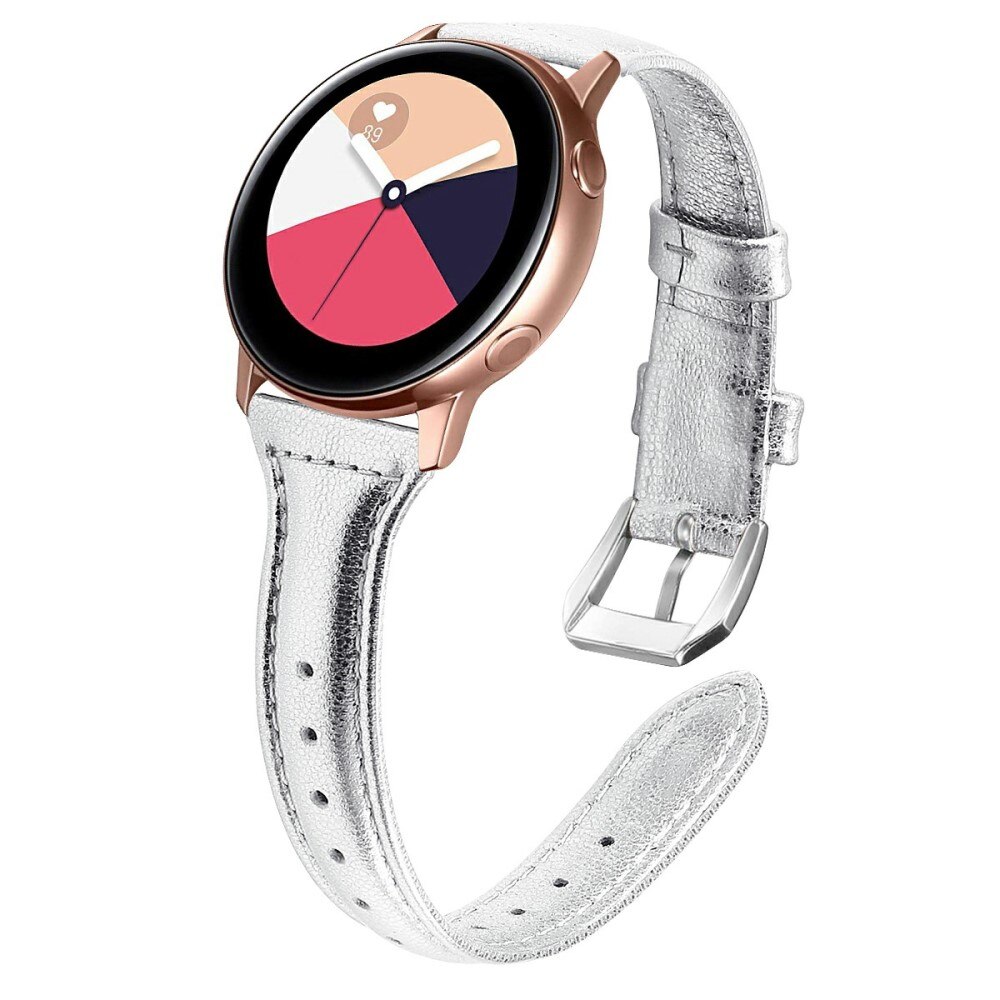 Slim Nahkaranneke Samsung Galaxy Watch 5 44mm hopea