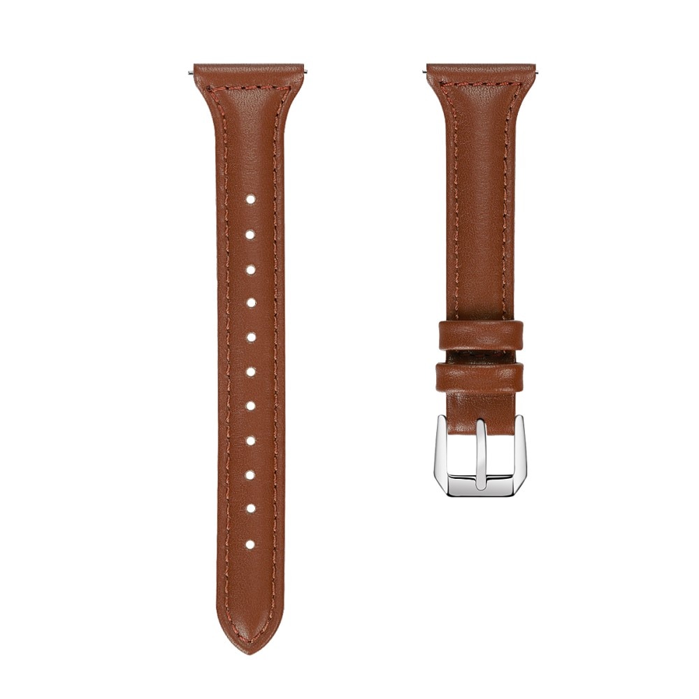 Slim Nahkaranneke Garmin Vivomove Style ruskea