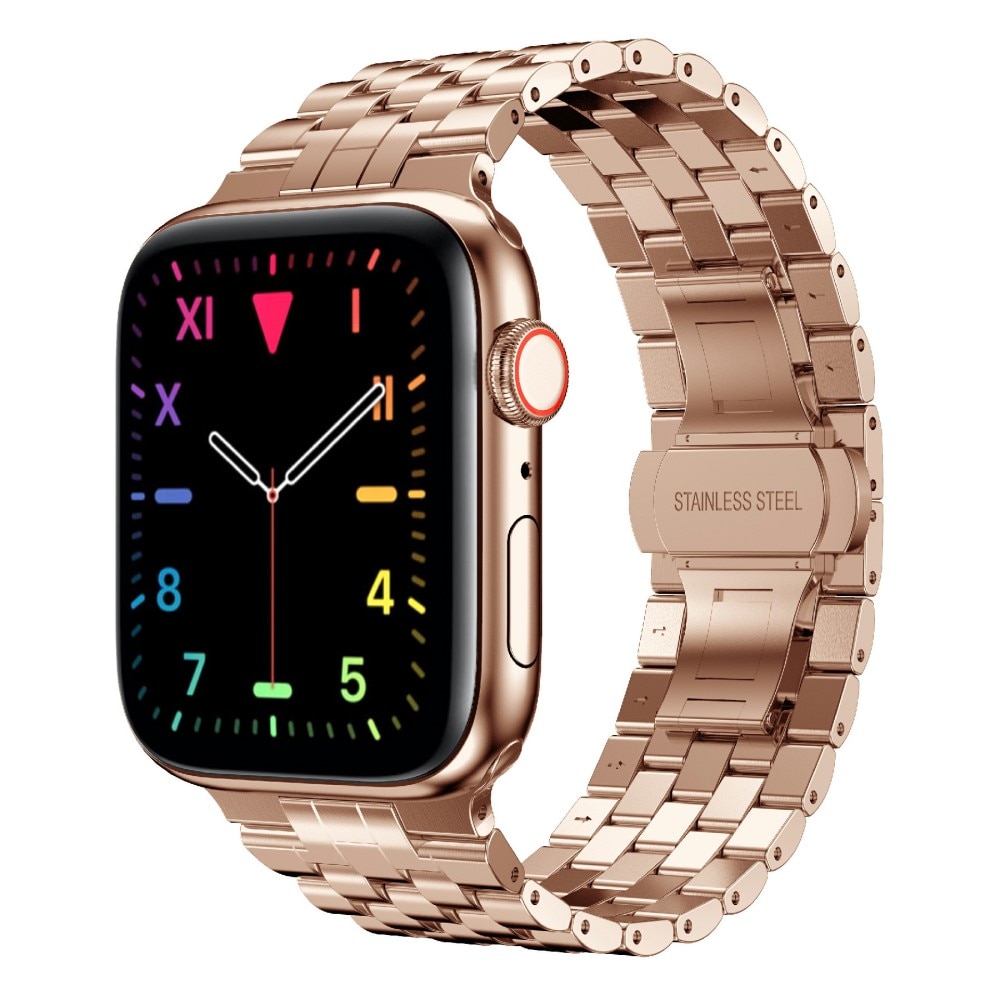Business Metalliranneke Apple Watch 42/44/45/49 mm ruusukulta