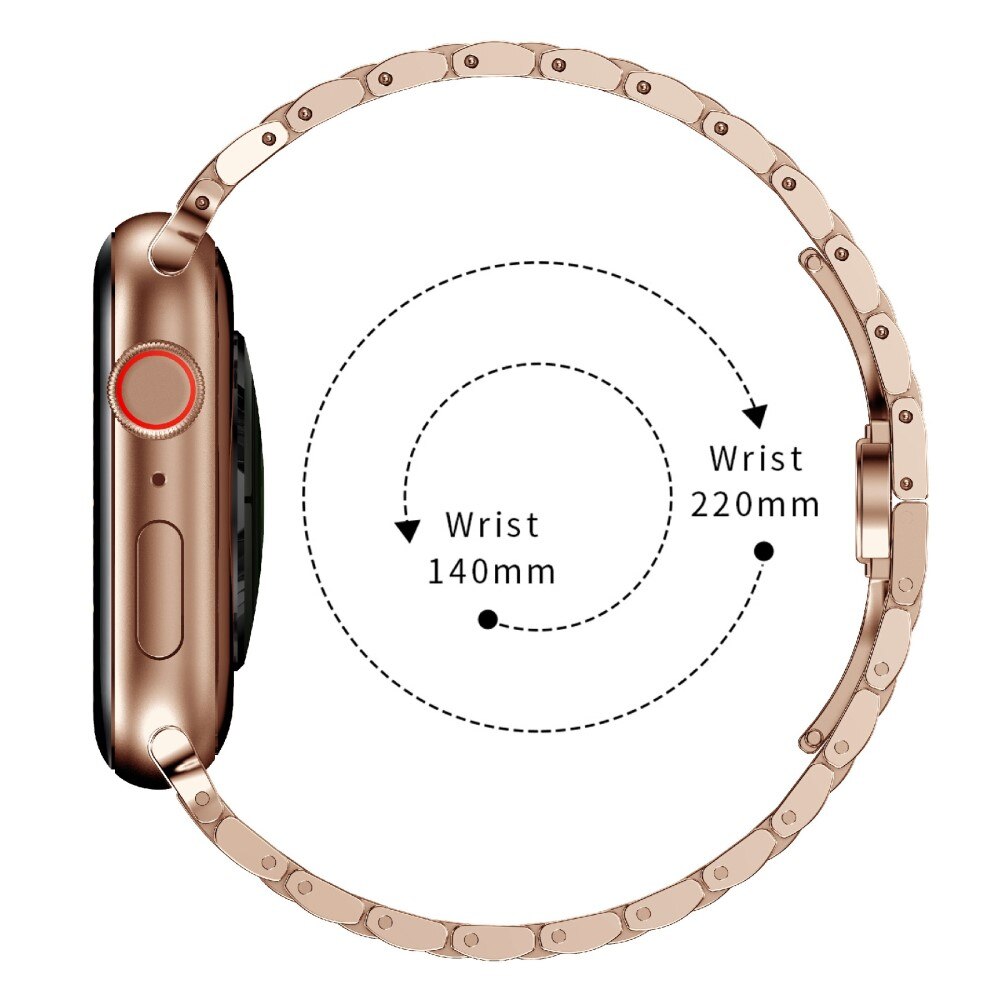 Business Metalliranneke Apple Watch 41mm Series 8 ruusukulta