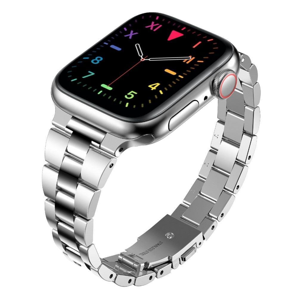 Slim Metalliranneke Apple Watch 41mm Series 9 hopea