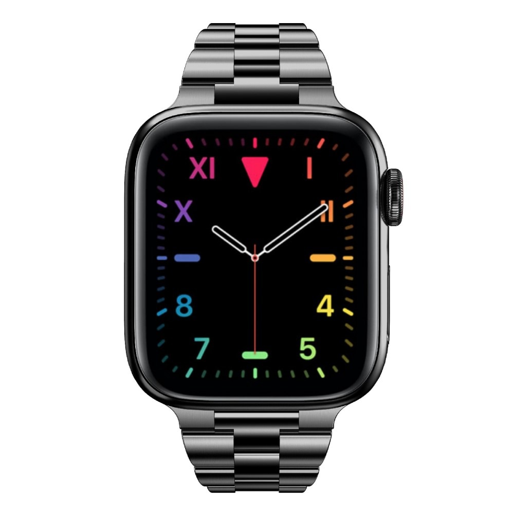 Slim Metalliranneke Apple Watch SE 40mm musta