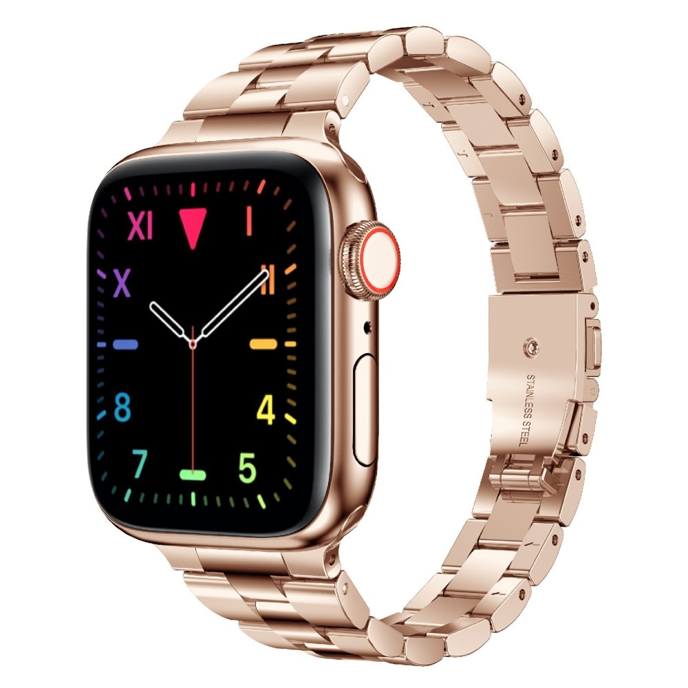 Slim Metalliranneke Apple Watch 38/40/41 mm ruusukulta