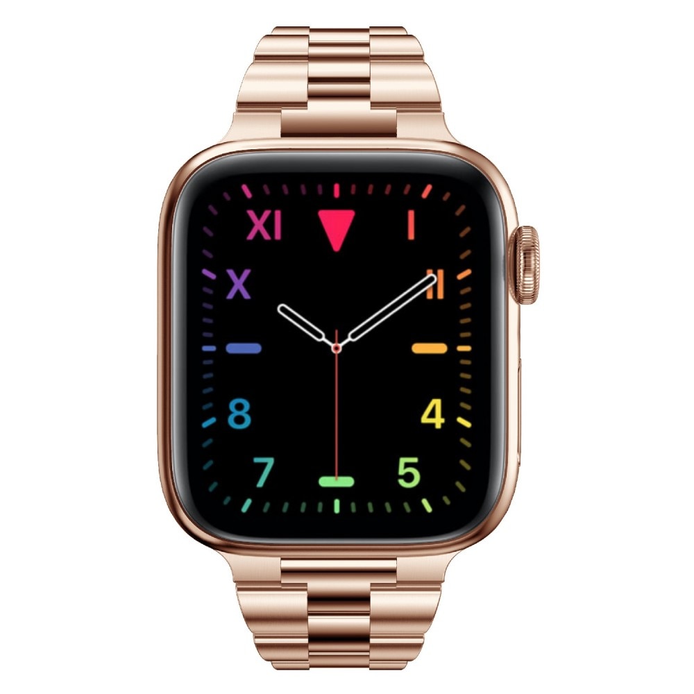 Slim Metalliranneke Apple Watch SE 40mm ruusukulta