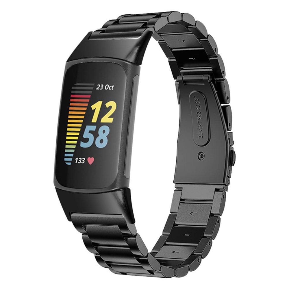 Metalliranneke Fitbit Charge 6 musta