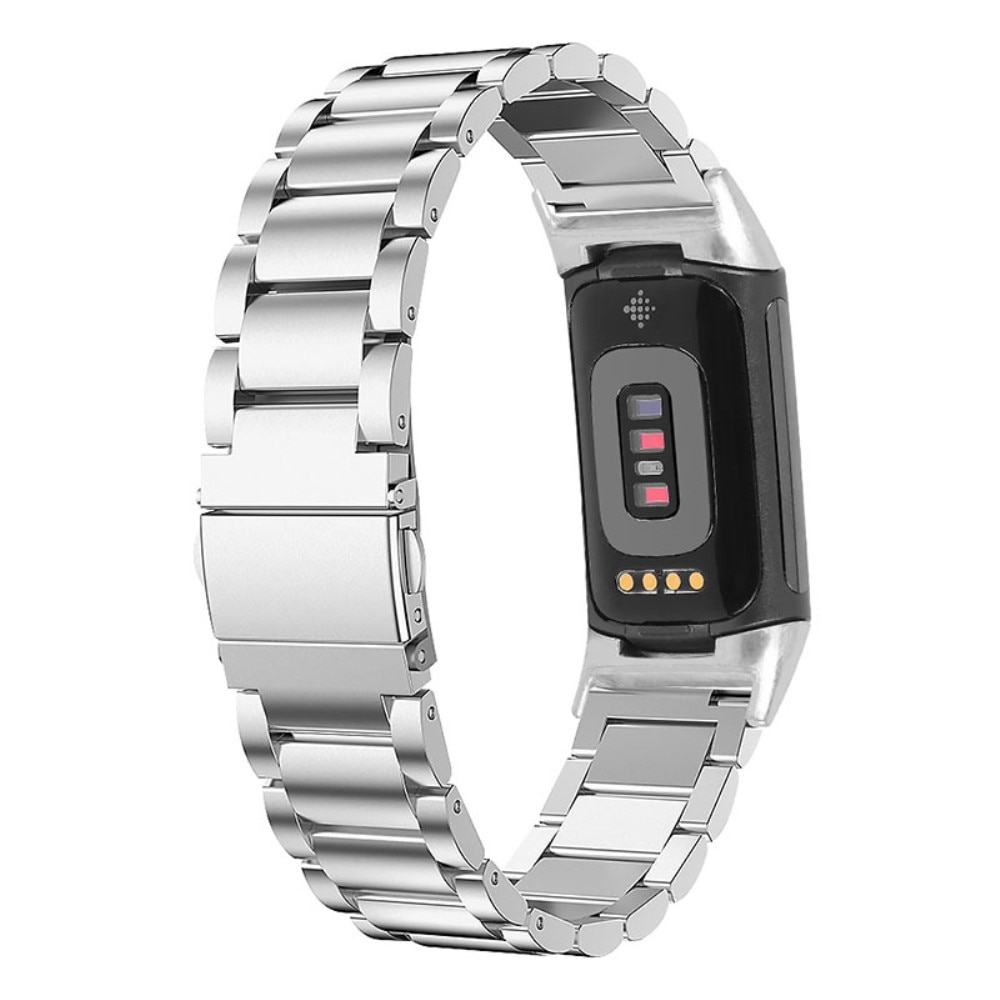 Metalliranneke Fitbit Charge 6 hopea
