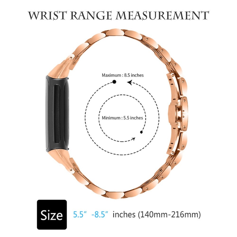 Stainless Steel Bracelet Fitbit Charge 5 Ruusukulta