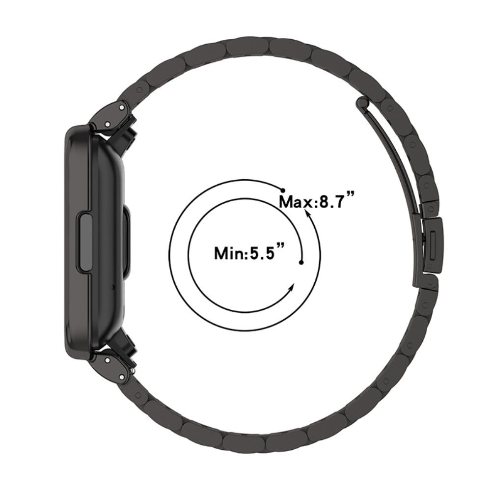 Metalliranneke Xiaomi Redmi Watch 2 Lite musta