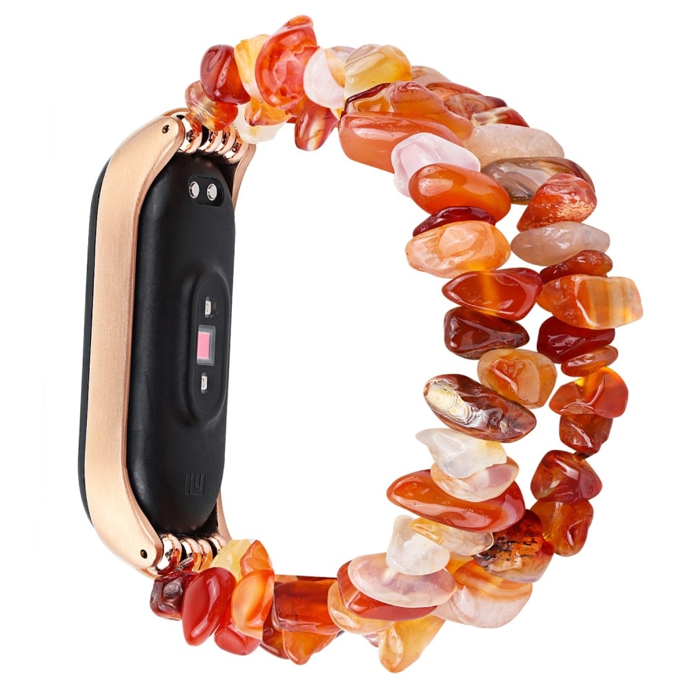 Elastinen kivinen ranneke Xiaomi Mi Band 5/6 punainen