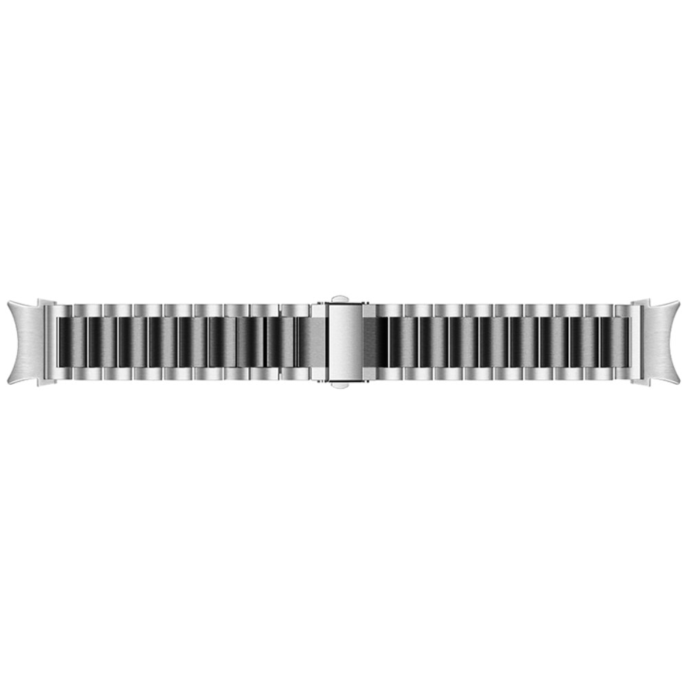 Full Fit Metalliranneke Samsung Galaxy Watch 4 40mm hopea/musta