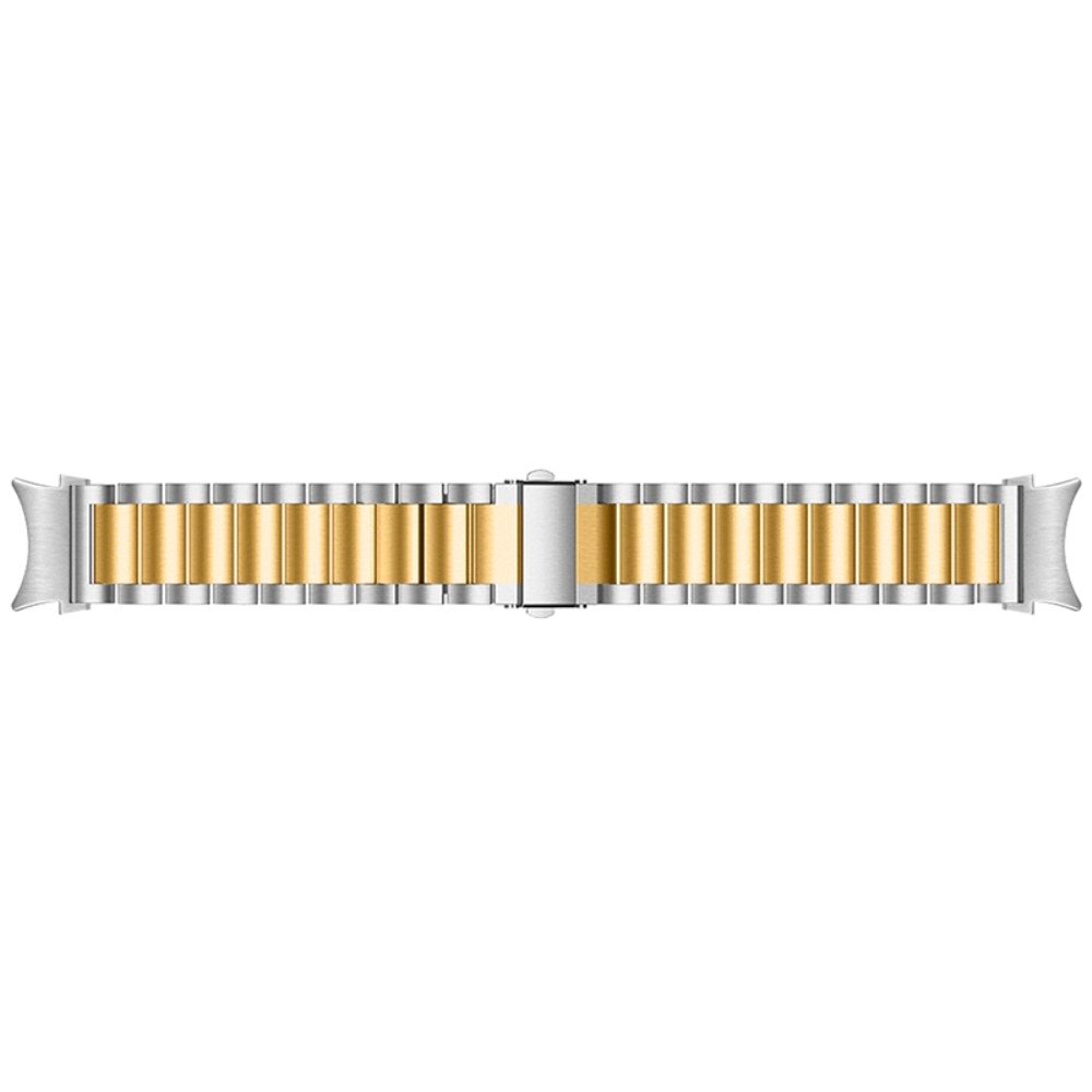 Full Fit Metalliranneke Samsung Galaxy Watch 5 44mm hopea/kulta