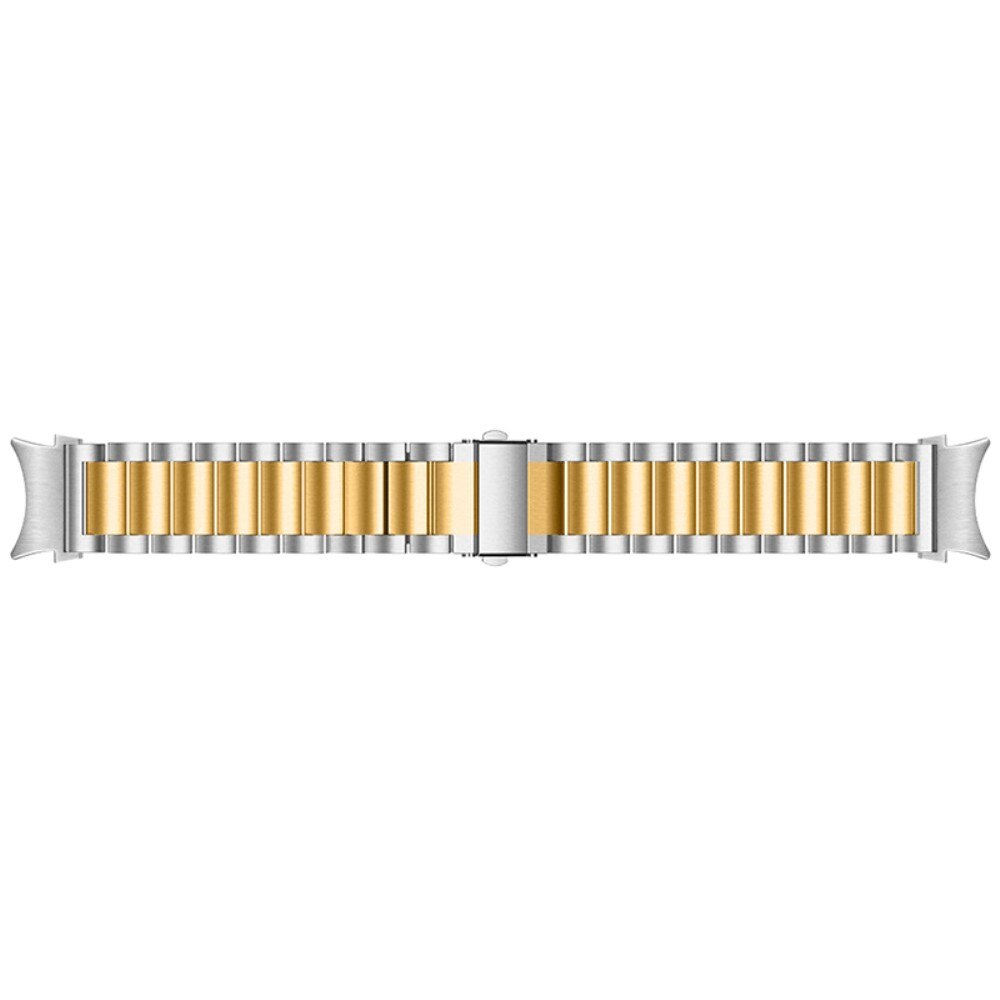 Full Fit Metalliranneke Samsung Galaxy Watch 6 40mm hopea/kulta